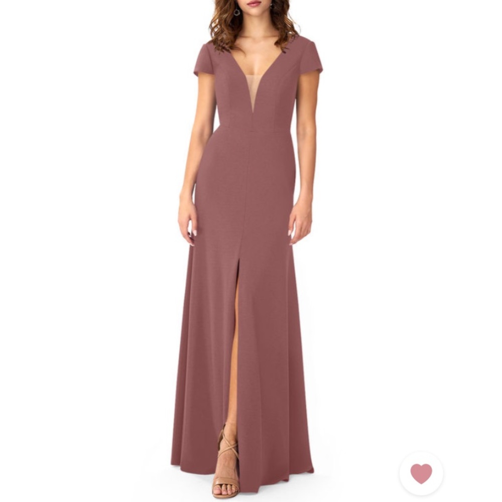Azazie Trudy in Desert Rose